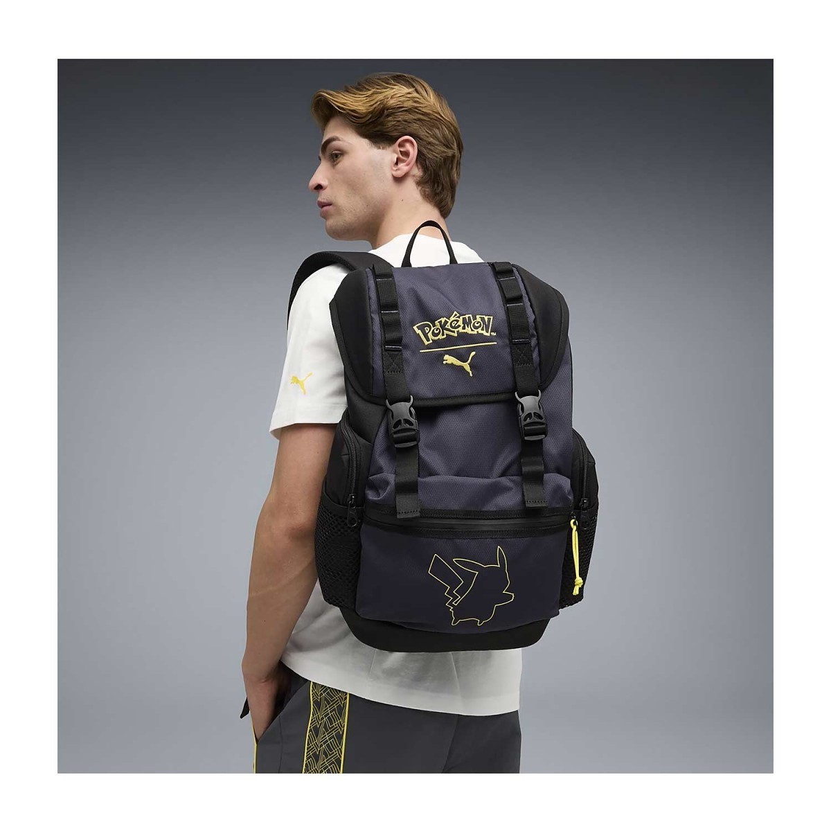 PUMA × Pokémon: Pikachu & Mimikyu Backpack | Pokémon Center UK