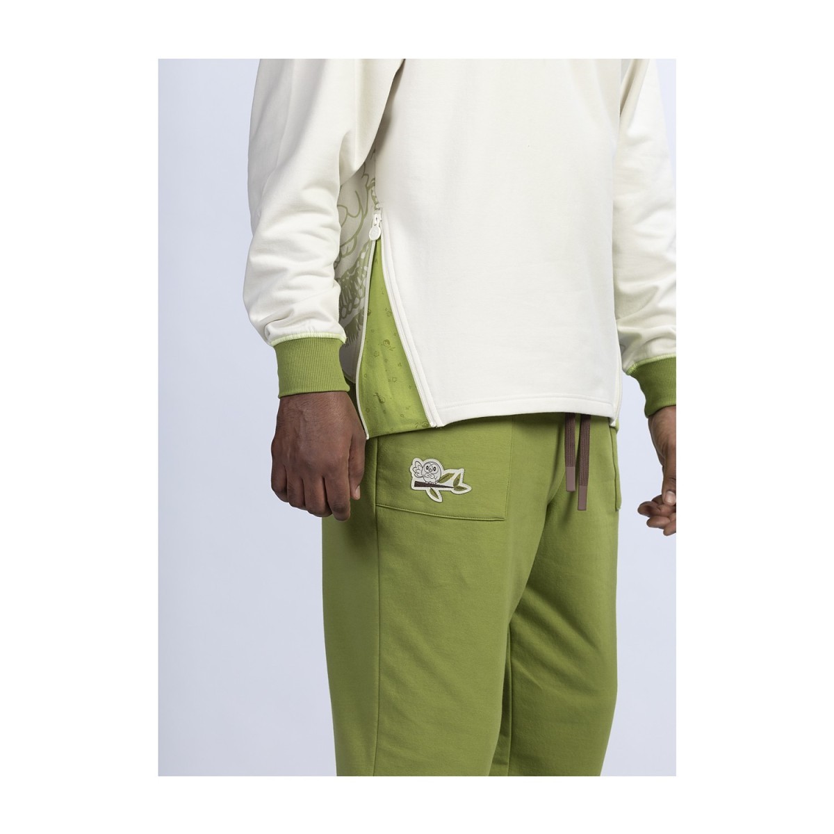 Rowlet Pokémon Lounge Green Fleece Jogger Pants - Men | Pokémon