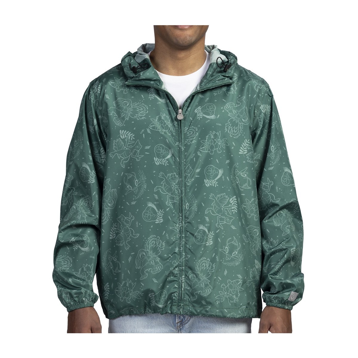 Peaceful Forest Pokémon Lounge Lightweight Hooded Jacket - Adult