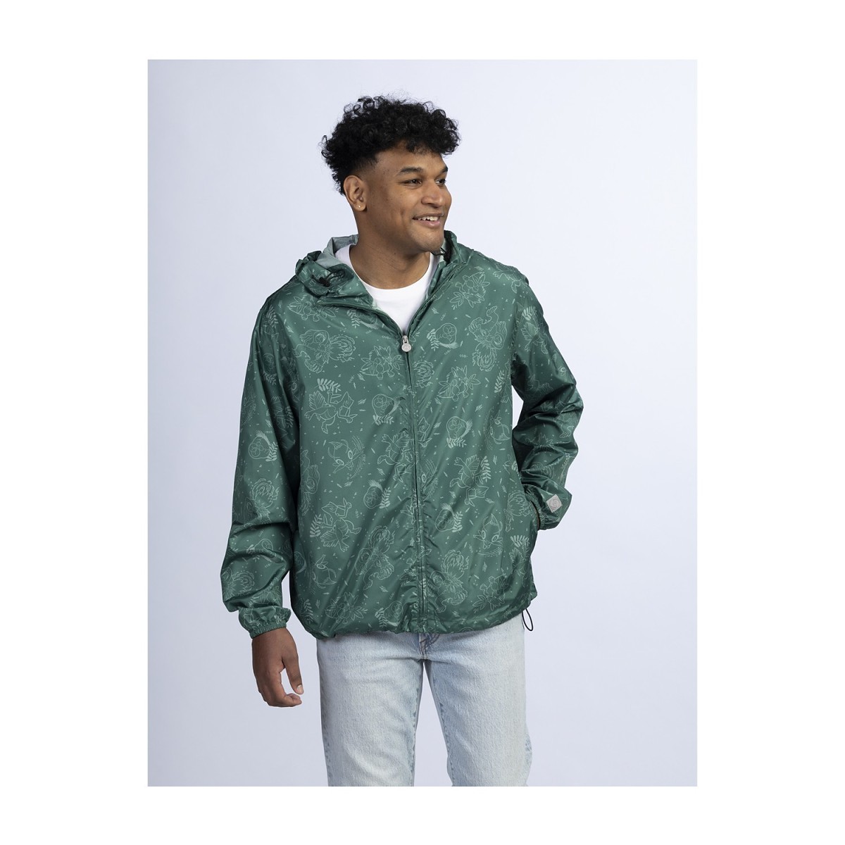 Peaceful Forest Pokémon Lounge Lightweight Hooded Jacket - Adult