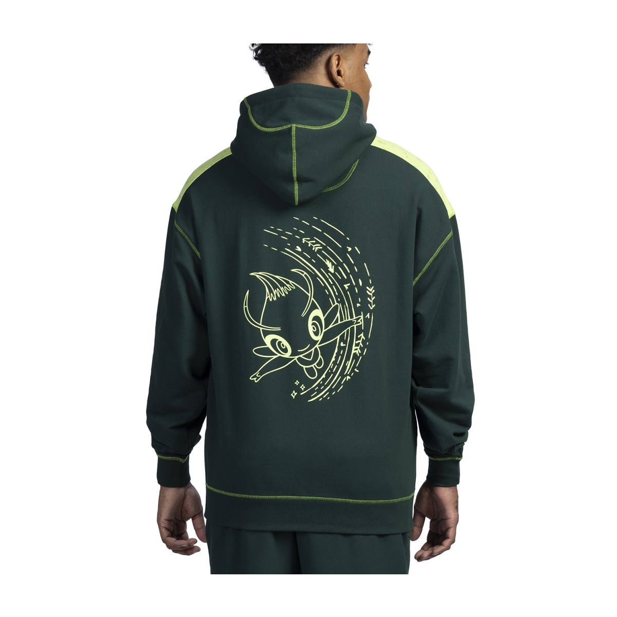 Celebi Pokémon Lounge Green Fleece Pullover Hoodie - Adult