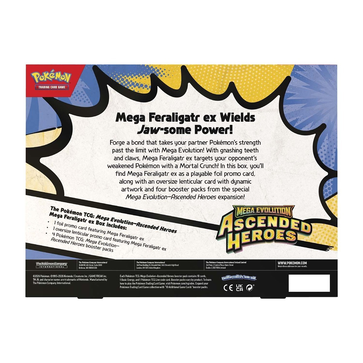 Pokmon TCG: Mega Evolution-Ascended Heroes Mega Feraligatr ex Box |  Pokmon Center Official Site