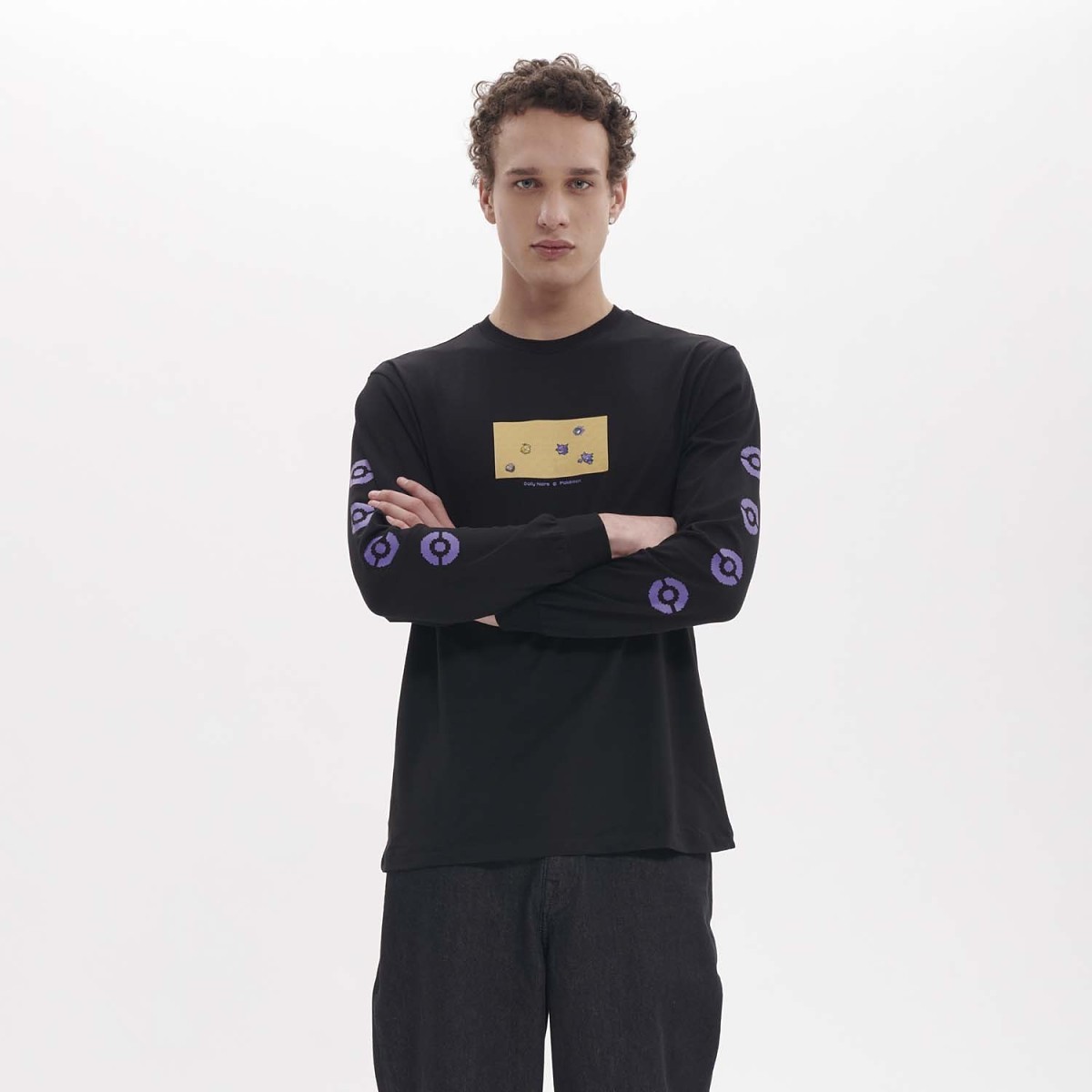 Pokémon × Dolly Noire: Pixel Psyduck & Gengar Long-Sleeve T-Shirt