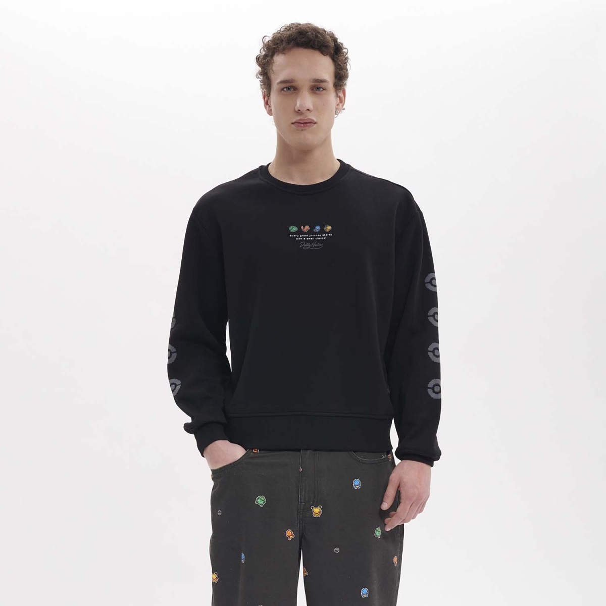Pokémon × Dolly Noire: Pixel First Partner Pokémon Sweater - Adult