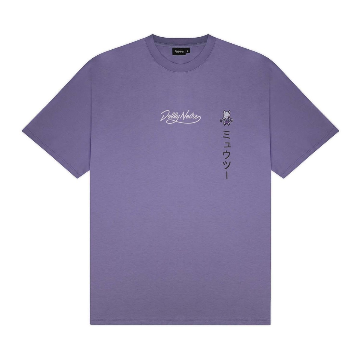 Pokémon × Dolly Noire: Pixel Mewtwo Purple T-Shirt - Adult