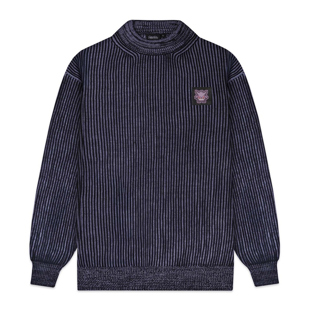 Pokémon × Dolly Noire: Striped Pixel Gengar Sweater - Adult