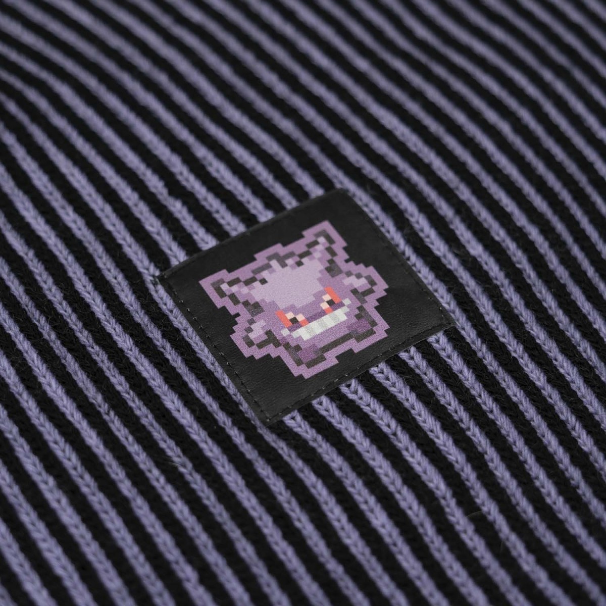 Pokémon × Dolly Noire: Striped Pixel Gengar Sweater - Adult