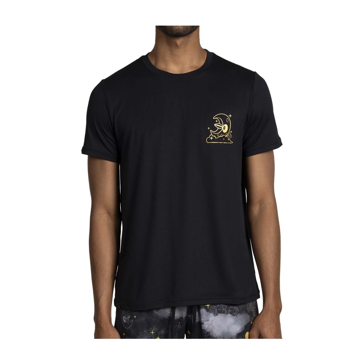 Jirachi Sleep Black Sleep T-Shirt - Men | Pokémon Center Official Site
