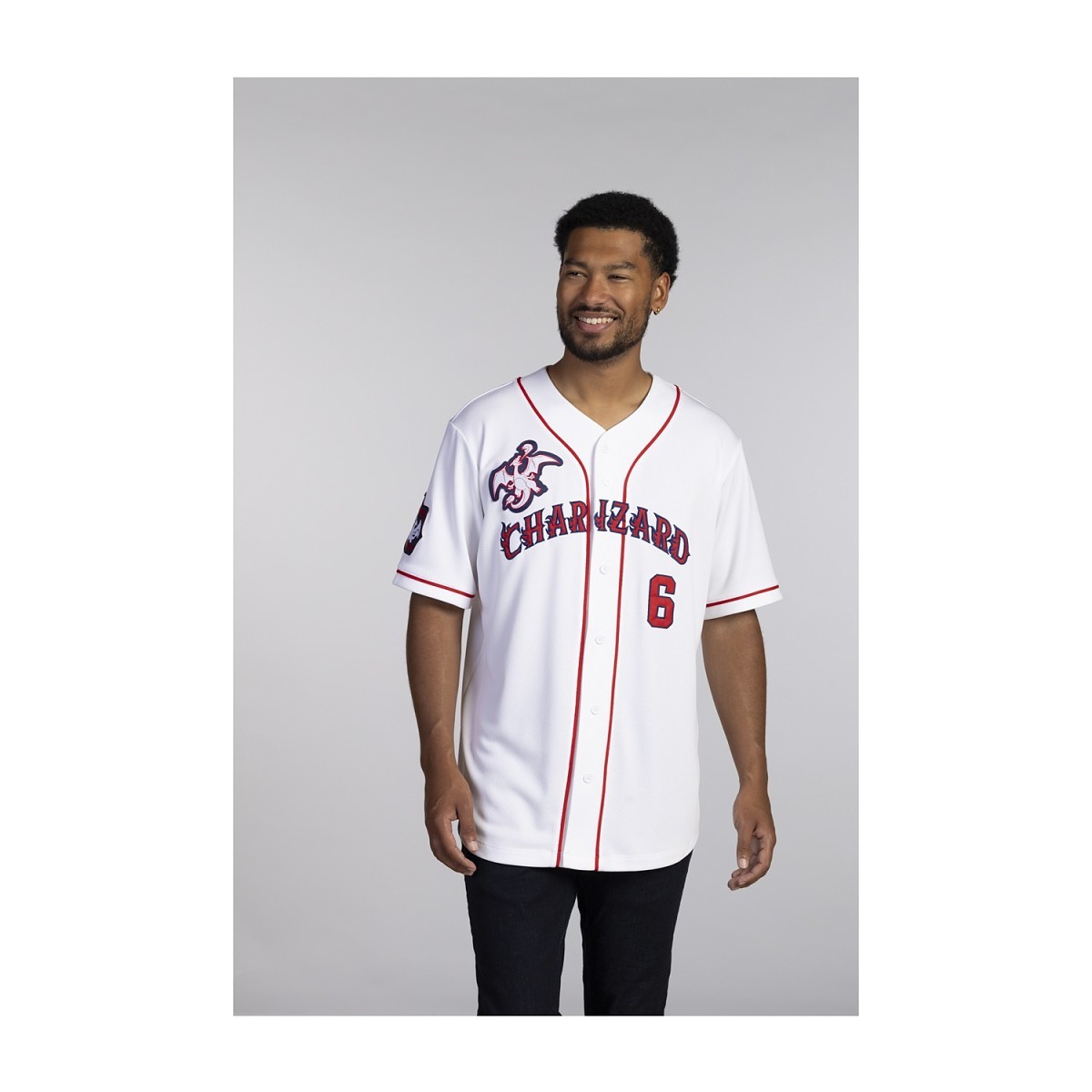 Charizard Red Baseball Jersey - Adult | Pokémon Center Official Site