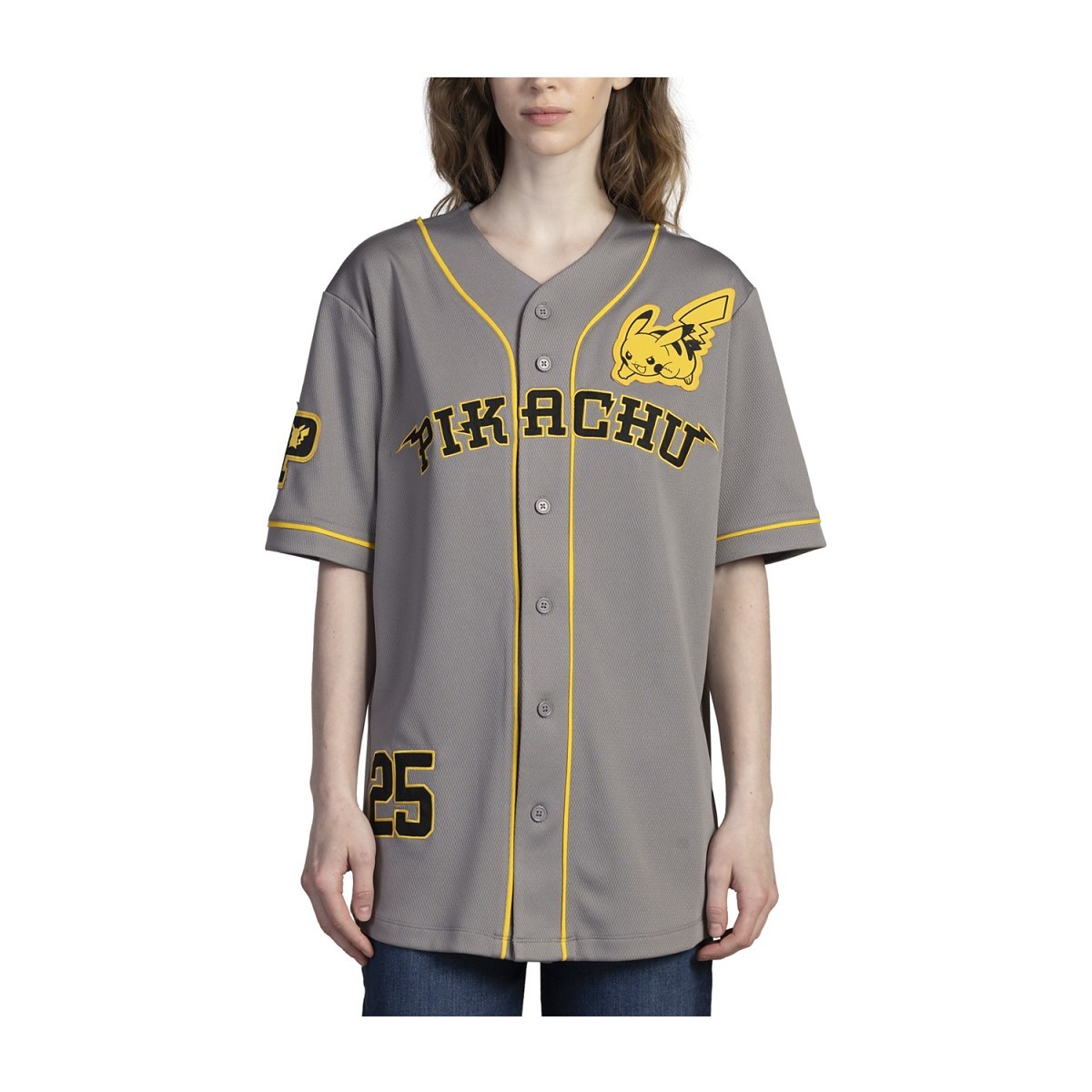 Pikachu Yellow Baseball Jersey - Adult | Pokémon Center Germany