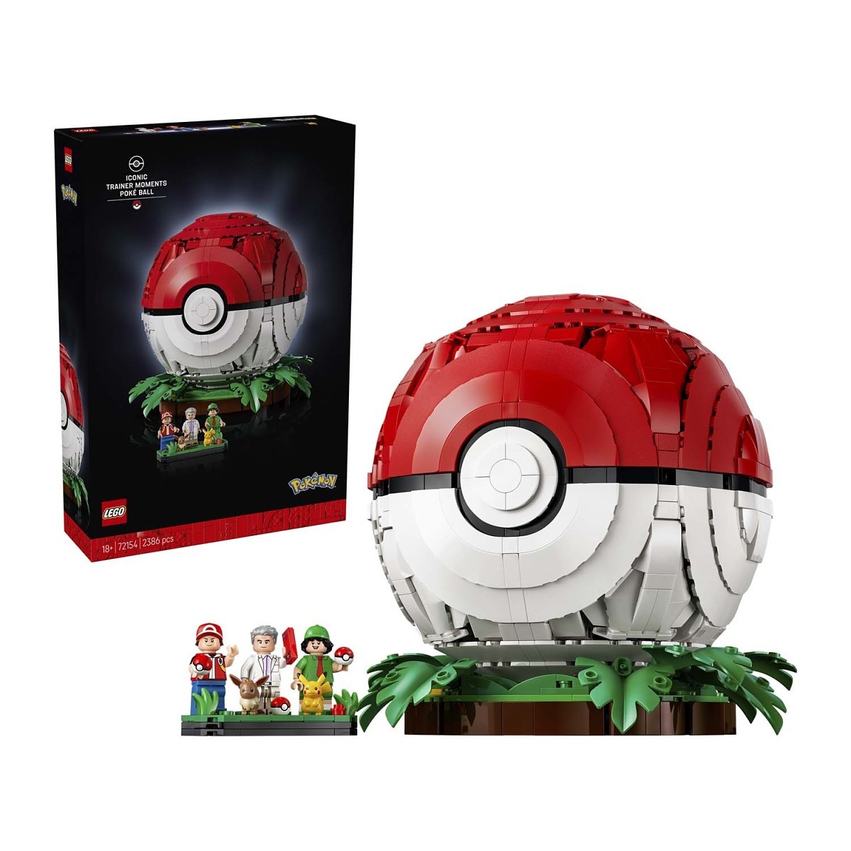LEGO Pokémon Iconic Trainer Moments Poké Ball - display premium untuk kolektor