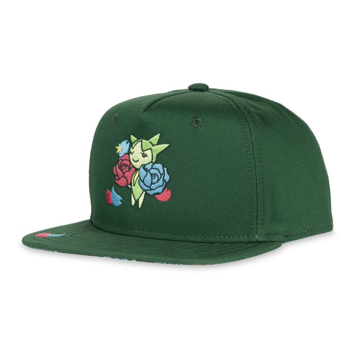 Roselia Green Flat-Bill Hat (One Size-Adult)