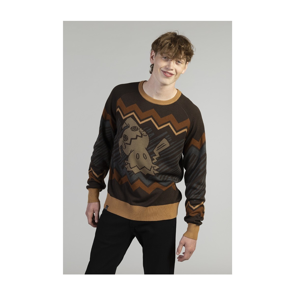 Mimikyu Black Knit Sweater - Adult | Pokémon Center Official Site