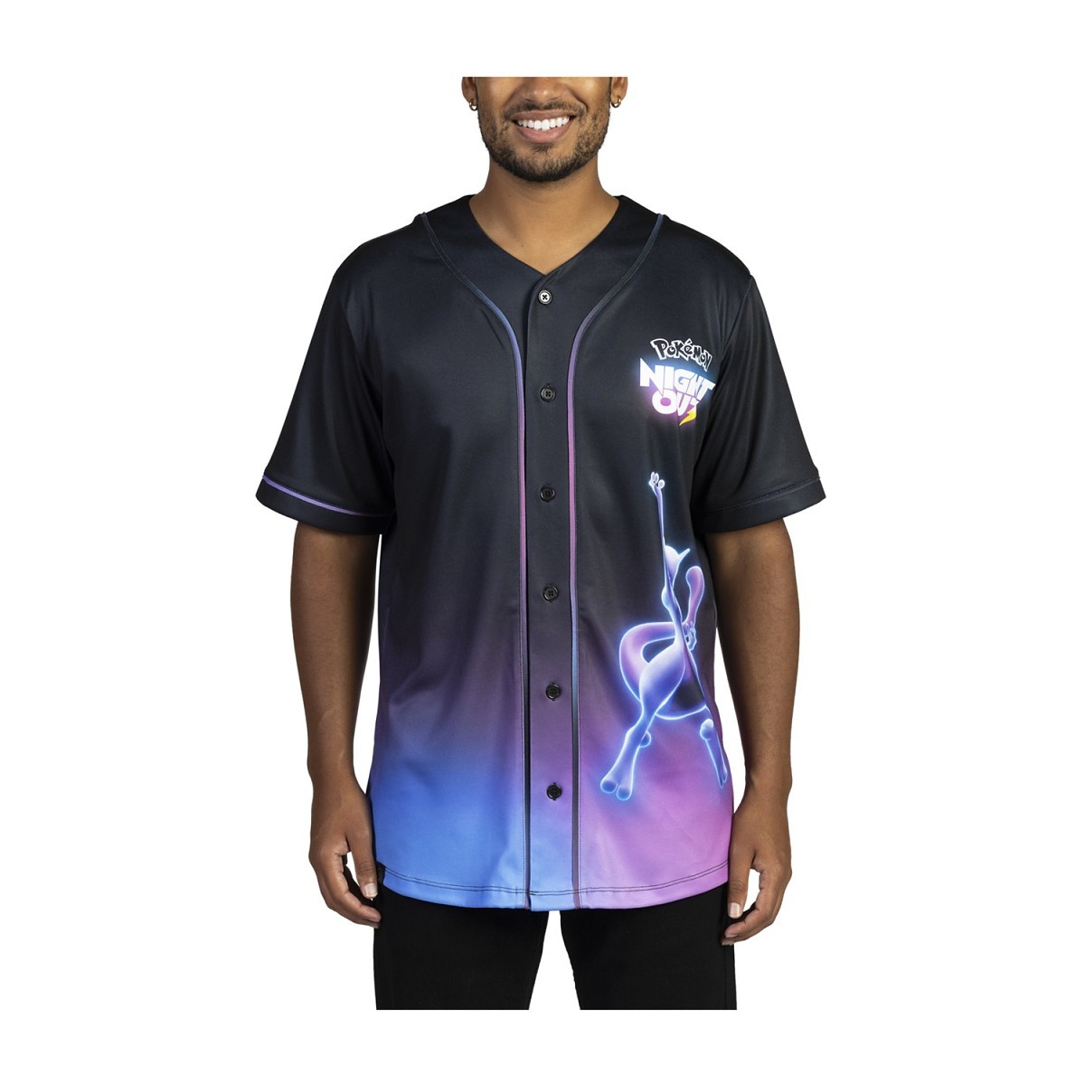 Pokémon Night Out: Mewtwo Baseball Jersey - Adult