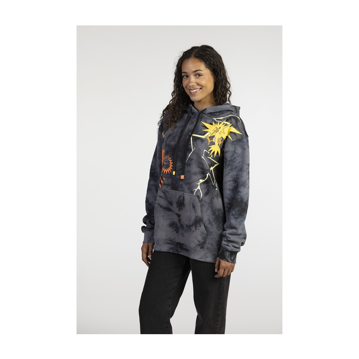 Zapdos & Galarian Zapdos Black Pullover Hoodie - Adult | Pokémon