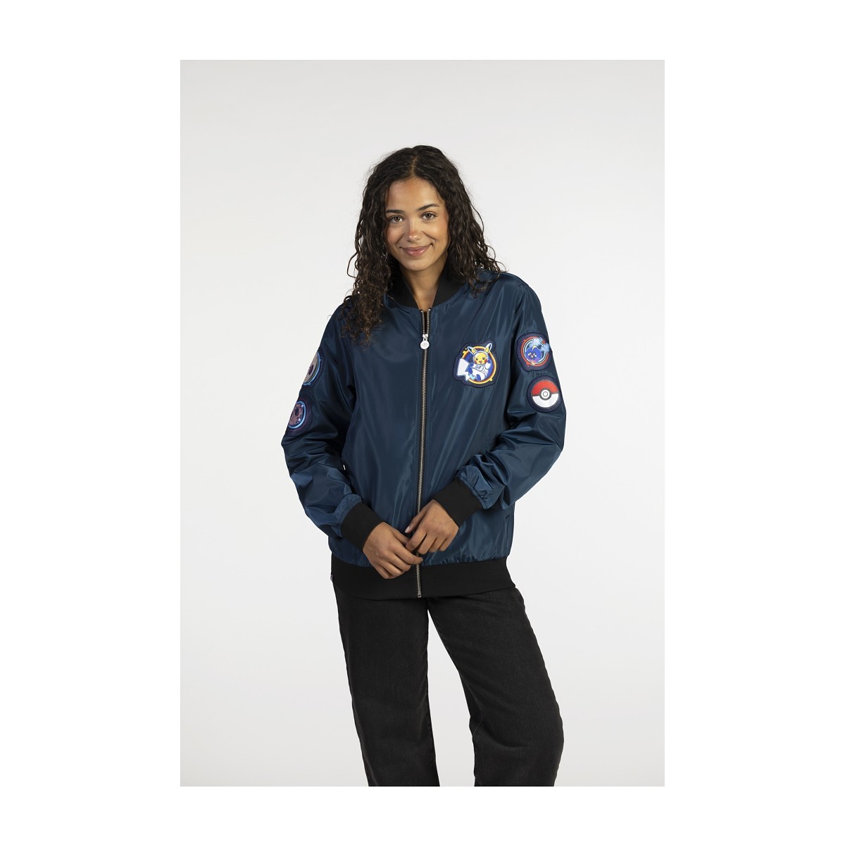Pokémon × ESA: Dark Blue Bomber Jacket - Adult | Pokémon Center