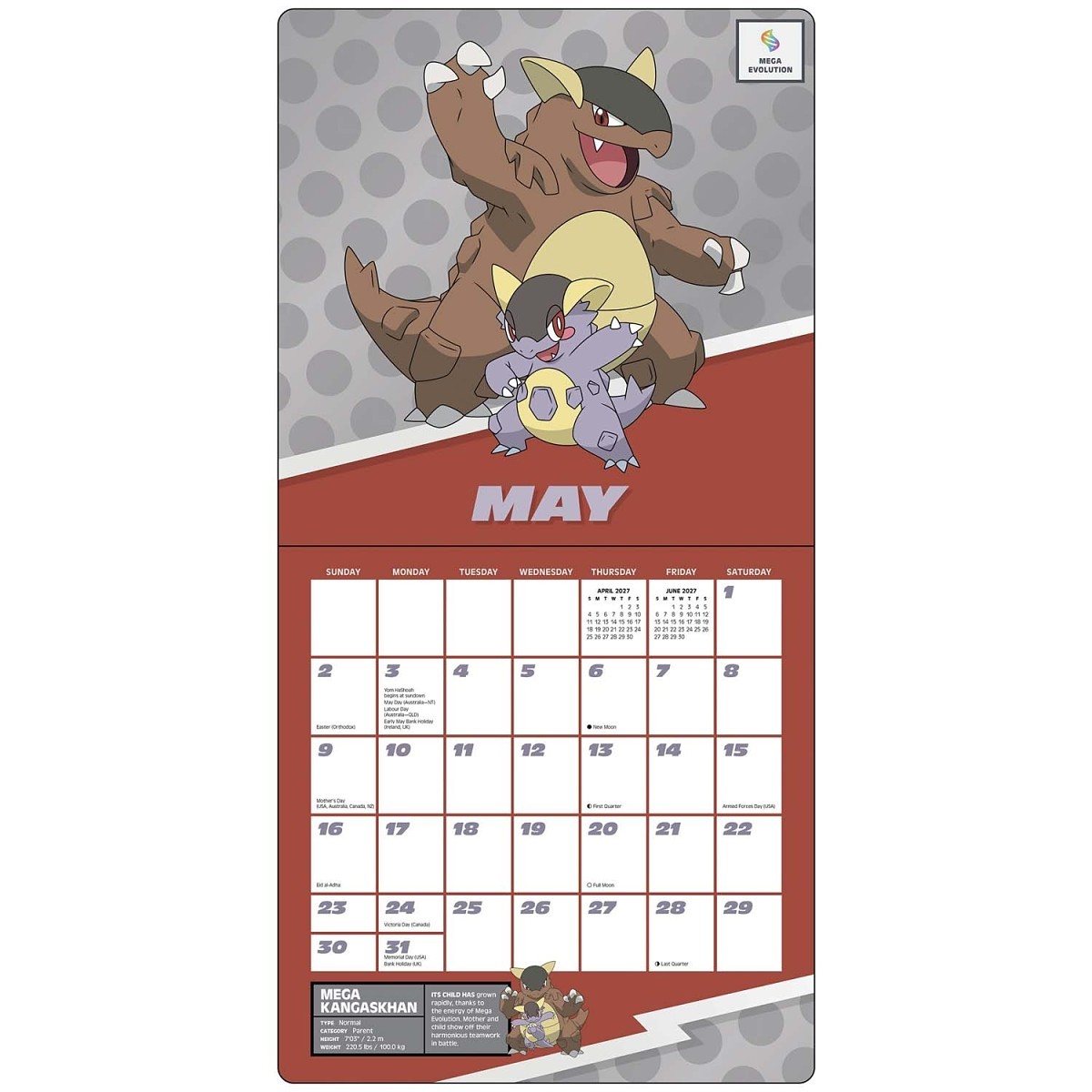 Pokémon 2027 Wall Calendar | Pokémon Center Official Site