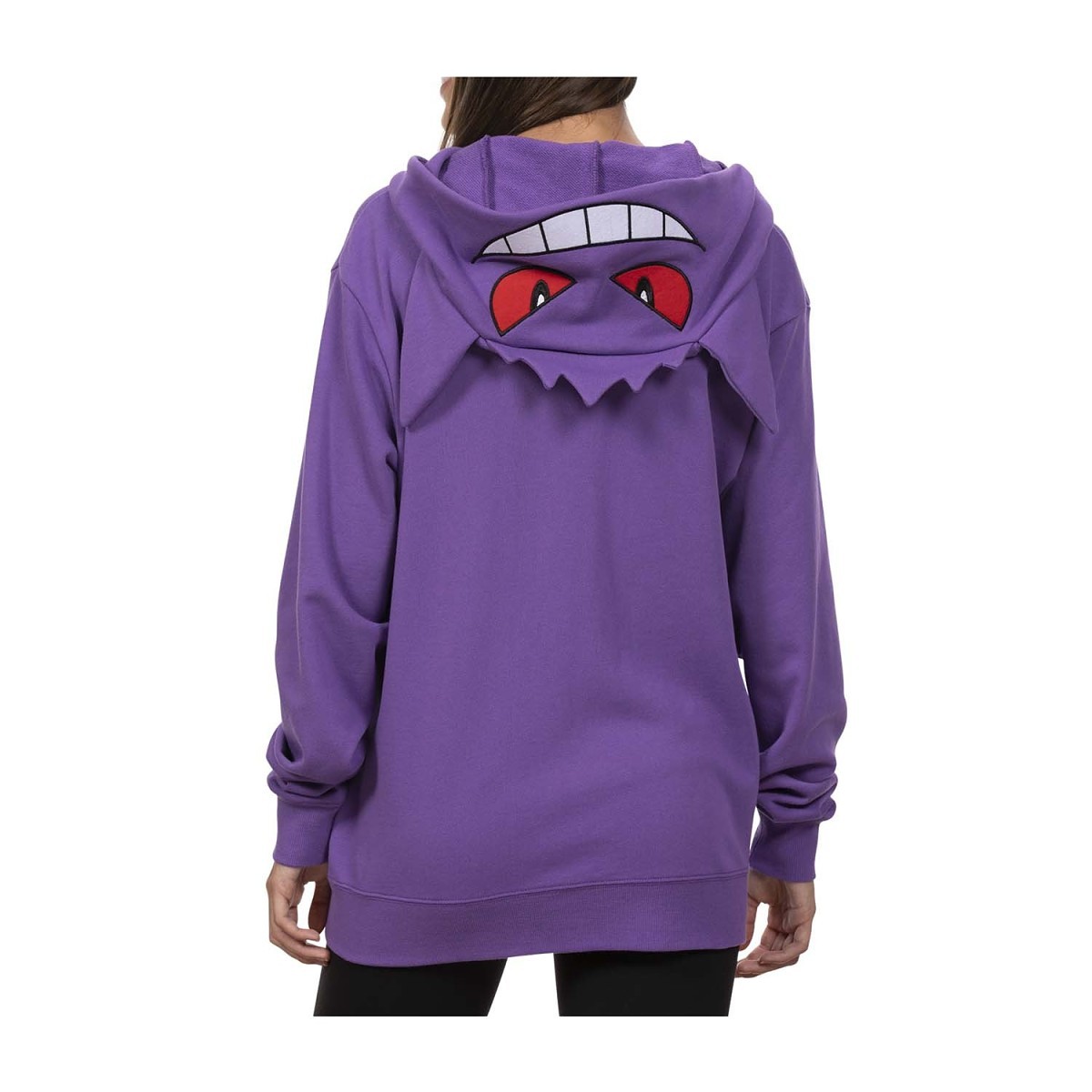 Gengar Themed French Terry Zip-Up Hoodie - Adult