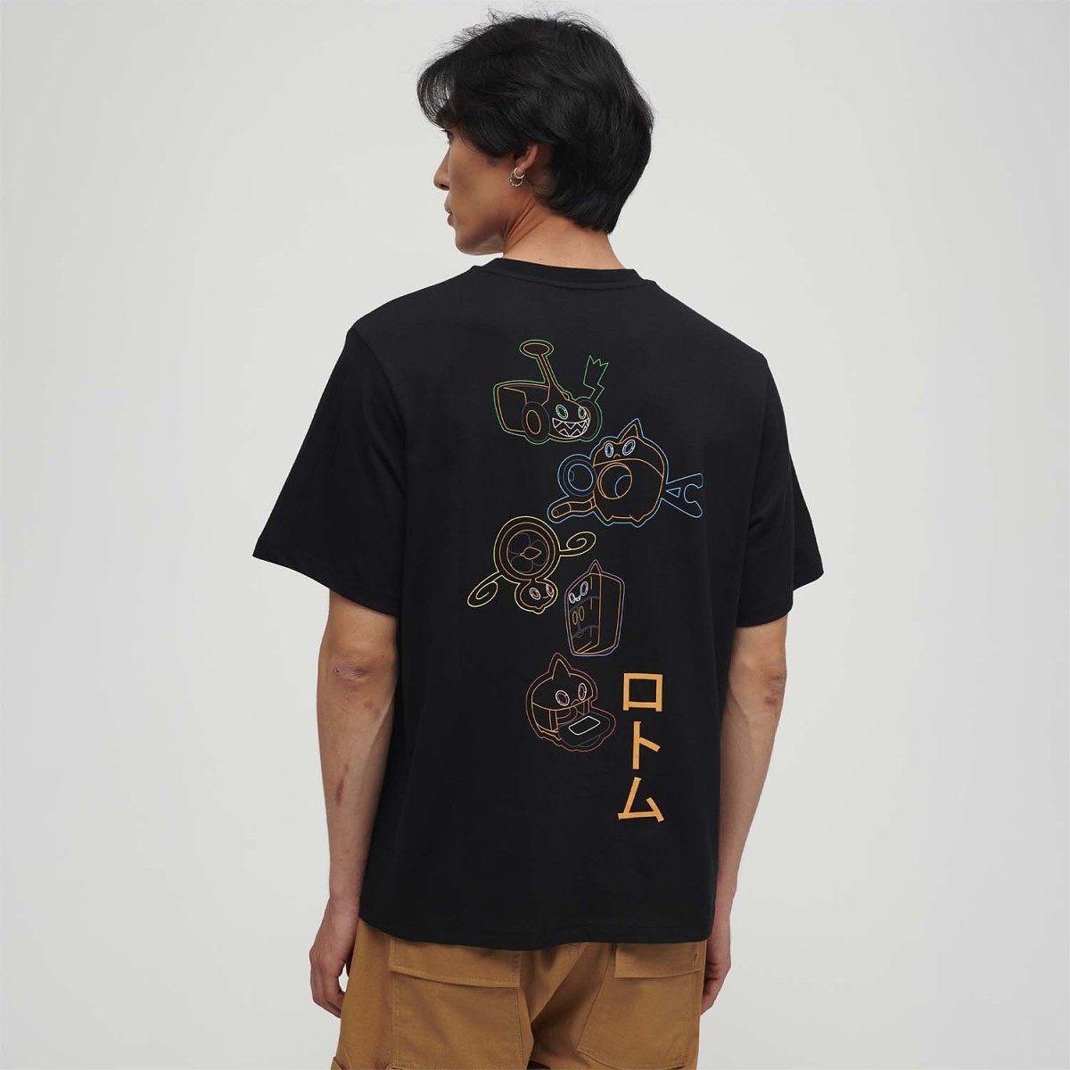 Pokémon × Dolly Noire Rotom Black T-Shirt - Adult | Pokémon Center ...