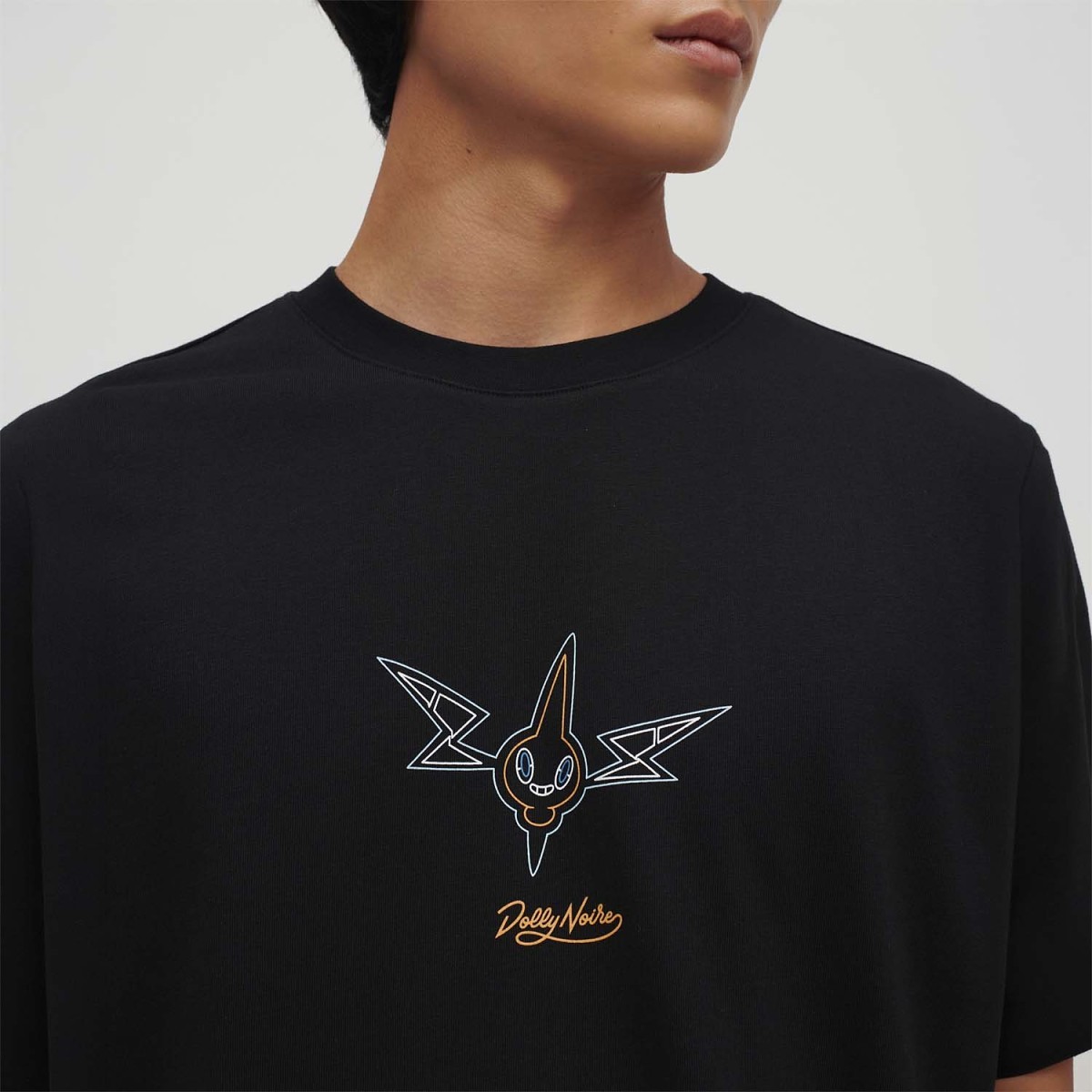 Pokémon × Dolly Noire Rotom Black T-Shirt - Adult | Pokémon Center ...