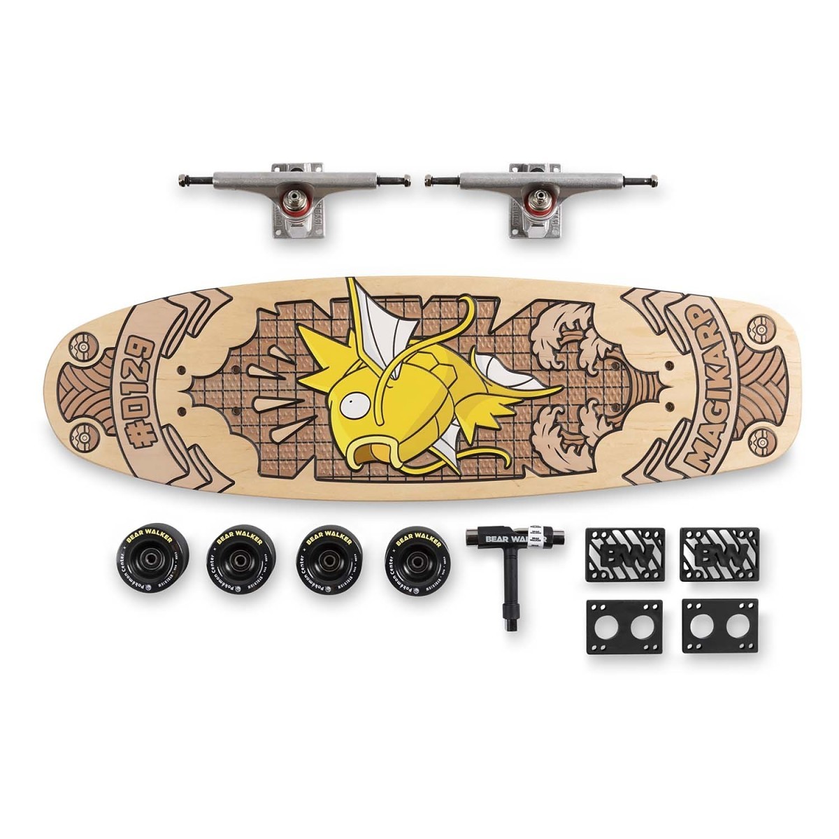 Pokémon Center × Bear Walker: Shiny Magikarp Skateboard | Pokémon
