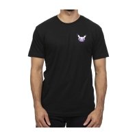 Startled Pikachu Black Relaxed Fit Crew Neck T-Shirt - Adult