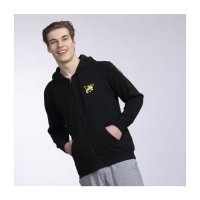 Pikachu Pokémon Active Black Fitted Zip-Up Hoodie - Adult