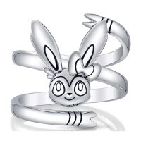 Pokémon Center × RockLove: Milotic Silver Cuff Bracelet - Adult L