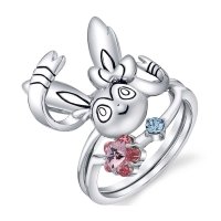 Pokémon Center × RockLove: Milotic Silver Cuff Bracelet - Adult L