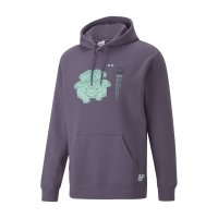 PUMA × Pokémon: Venusaur Purple Charcoal Fleece Pullover