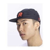 Team Rocket HQ Collection Black Five-Panel Hat (One Size-Adult 