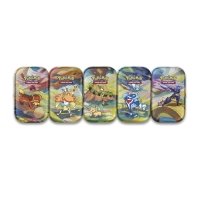 Pokémon TCG – Mini Boîte Vibrant Paldea – Palafin & Pachirisu – 2 Boosters, 1 Sticker – Format De Poche – Collectionnable 5 Modèles