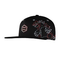 Pokémon × Dolly Noire: Groudon Black Snapback Hat (One Size-Adult