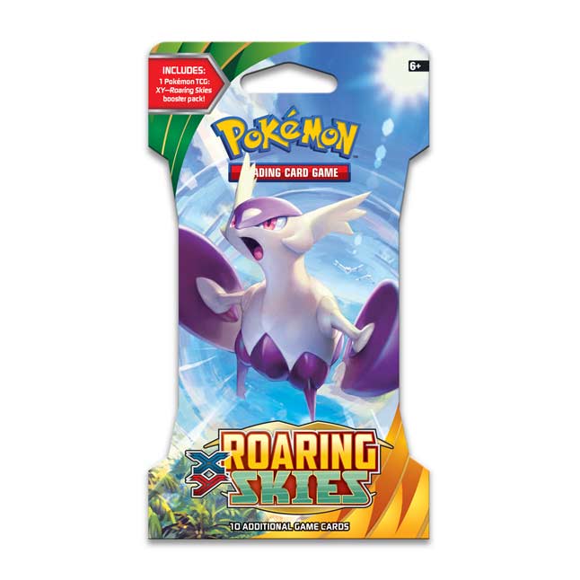 TCG  XY Pokemon Roaring Skies Pack 10 Game Cards Factory Sealed Never Weighed 