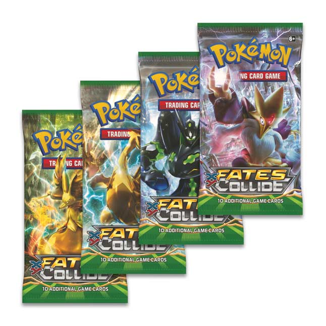POKEMON xy Fates Collide 10 card x 4 Booster Packs New