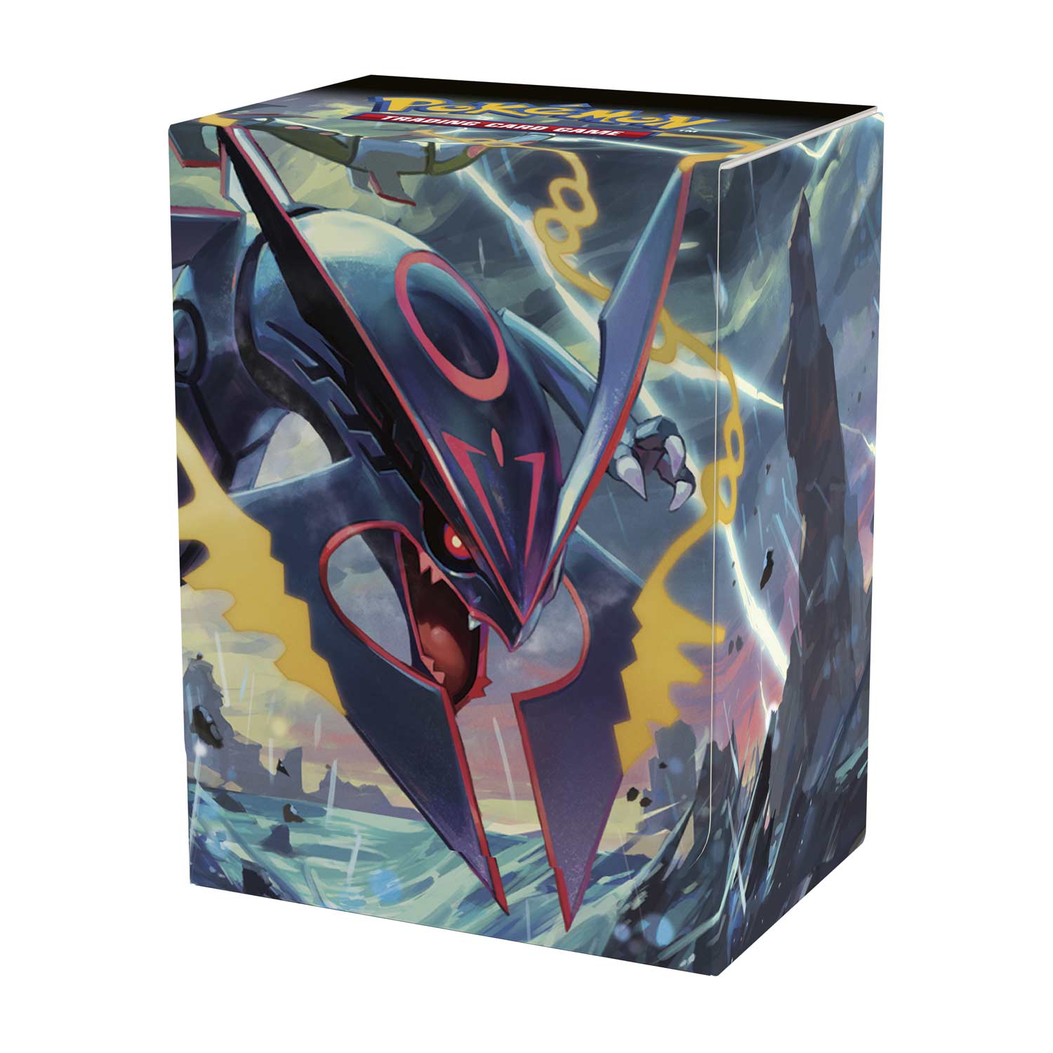 Shiny Mega Rayquaza Deck Box with Two Dividers for Pokemon Trading Cards SG_B017WVBSG4_US