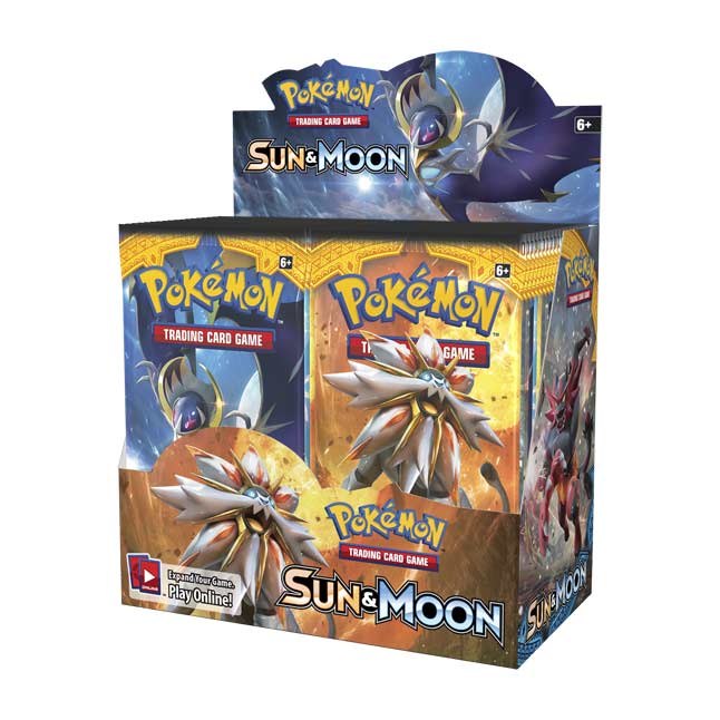 Pokemon Sun & Moon Base Set 36 Booster Pack Lot = 1 Booster Box Pokemon TCG 