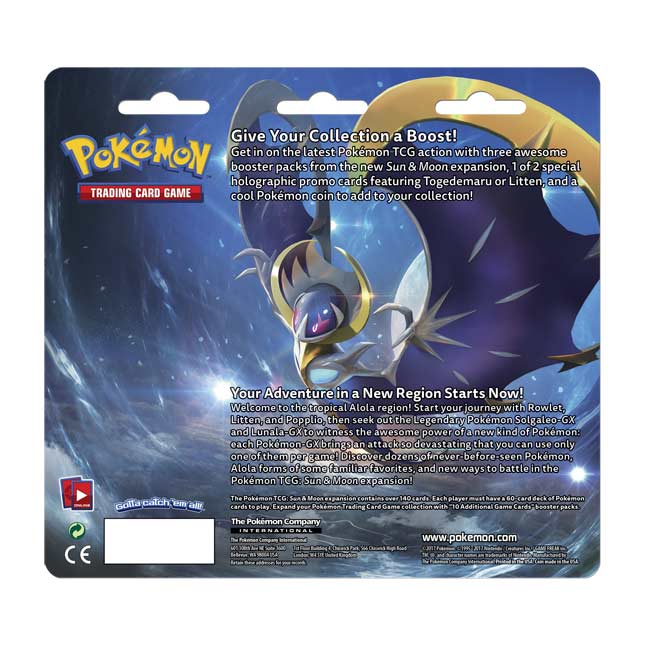 TCG: Sun \u0026 Moon 3 Booster Packs, Coin 