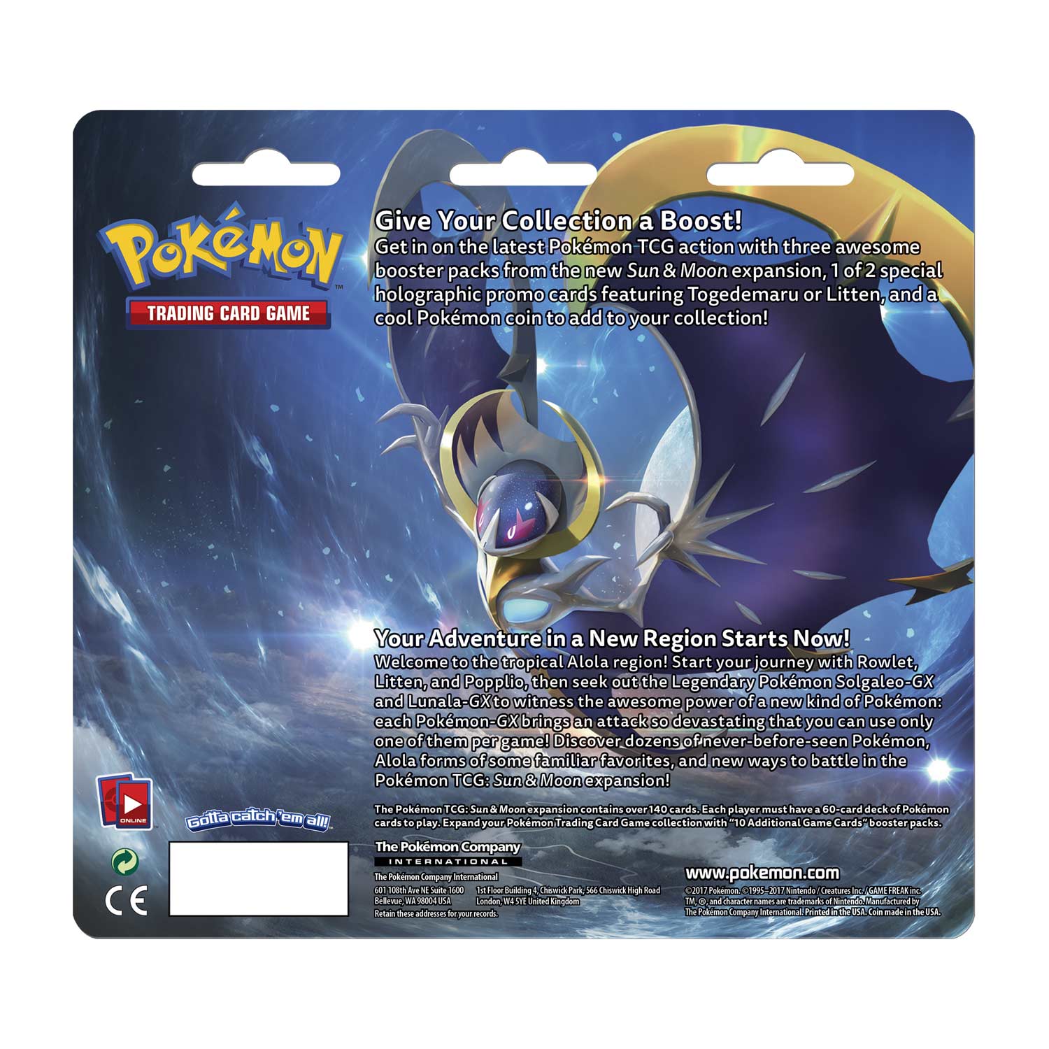Details about   1 Pokemon Tcg Sun And Moon 3 Card Booster Pack Brand New 