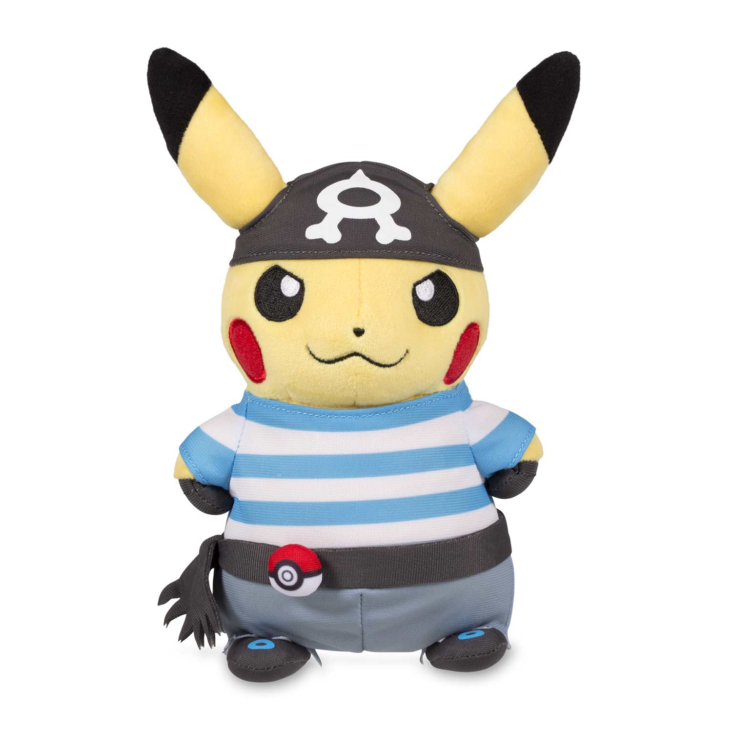 Pokemon Pretend Team Aqua Pikachu Plush Soft Toy Doll Teddy Stuffed Animal 8.5" 