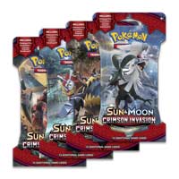 New 6 Pokemon Sun & Moon Crimson Invasion Booster Blister Packs 18 packs 