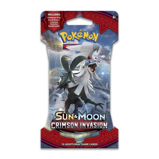 Sun & Moon Crimson Invasion 5 Booster Pack Lot POKEMON TCG 