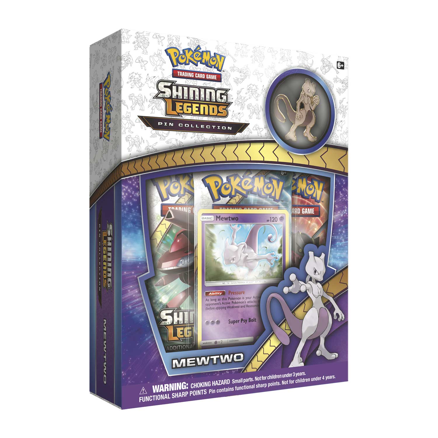 Details about   Pokemon Trading Card Game ONLINE code SHINING LEGENDS PIN COLL MEWTWO x1 EMAIL 