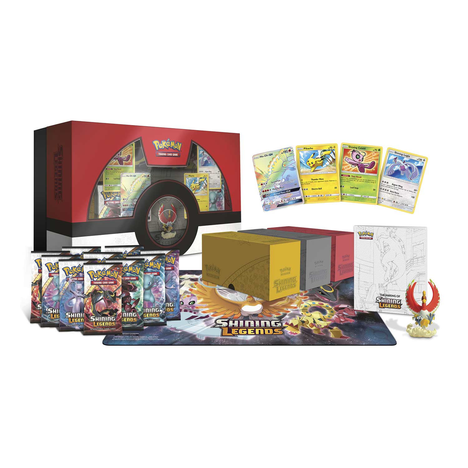 Pokemon TCG Shining Legends Super Premium Ho-Oh Collection Box 