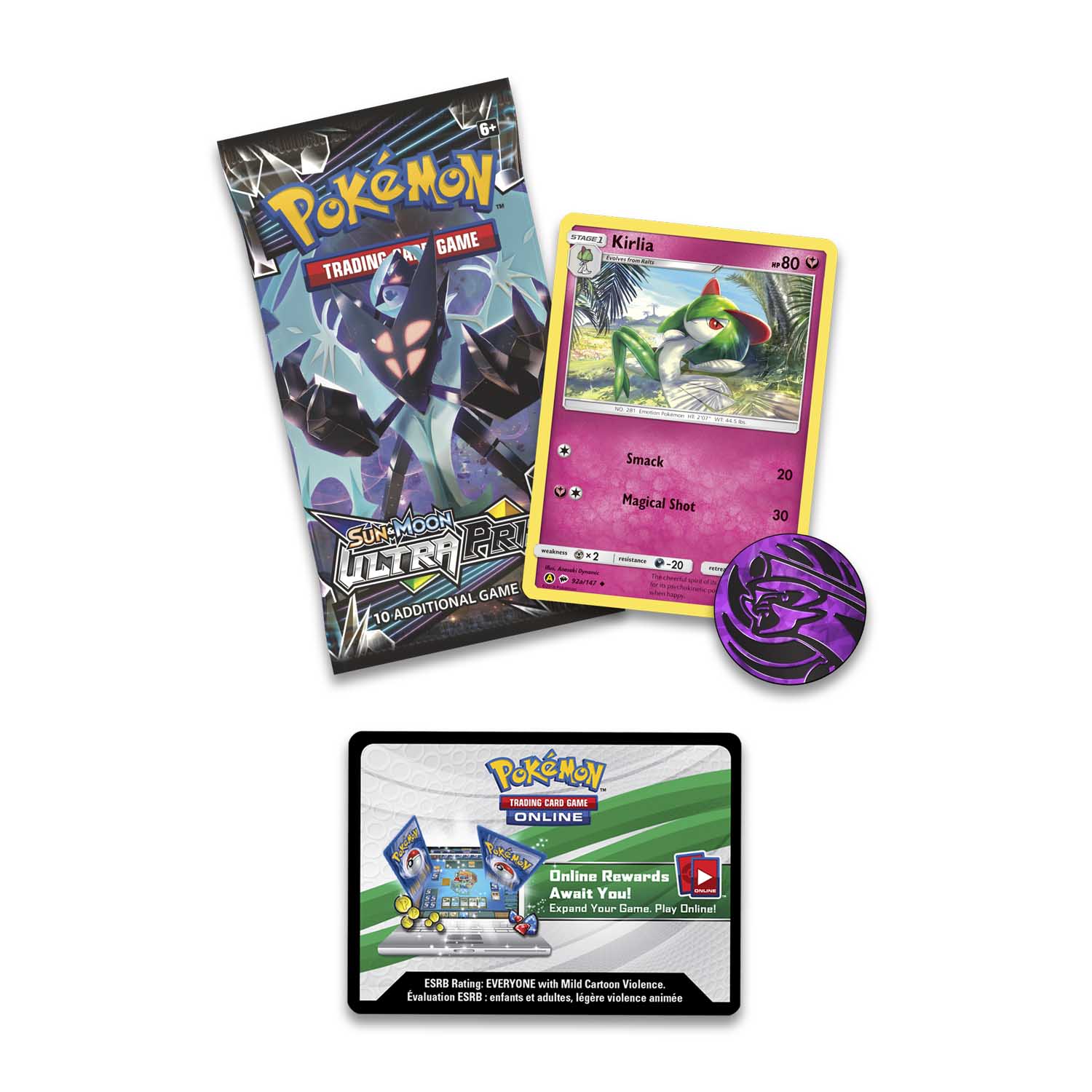 4 Booster Packs! Pokemon TCG Ultra Prism Full Art Set! 