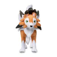 Original Lycanroc Dusk Form 6 1/2 Inch Pokémon Dolls Plush 