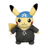 team rocket pikachu plush