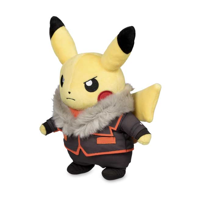 pikachu plush with costume
