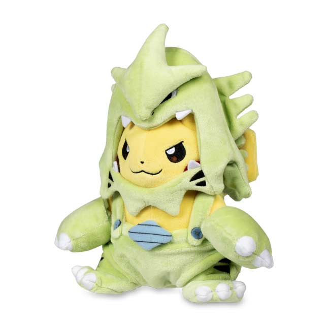 tyranitar holding larvitar plush