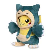 pikachu in charizard costume plush